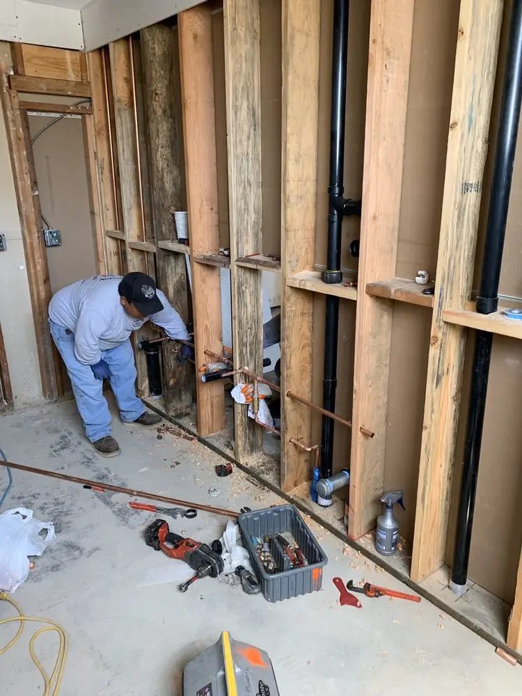 Commercial rough-in plumbing for Water Heater Replacement in Alamance